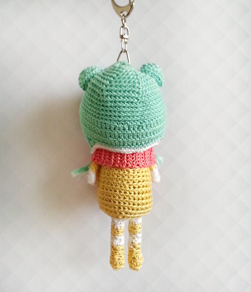Crochet Amigurumi Doll Cute Keychain Crochet by krokrolamb on Etsy