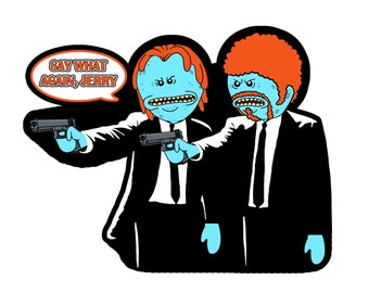 Pulp Fiction Parody Magnet