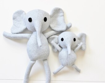 Elephant Plush Fleece Choose Size or Mommy And Me Set