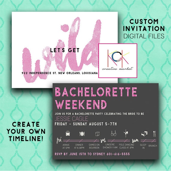 Bachelorette Party Invitations Timeline 4