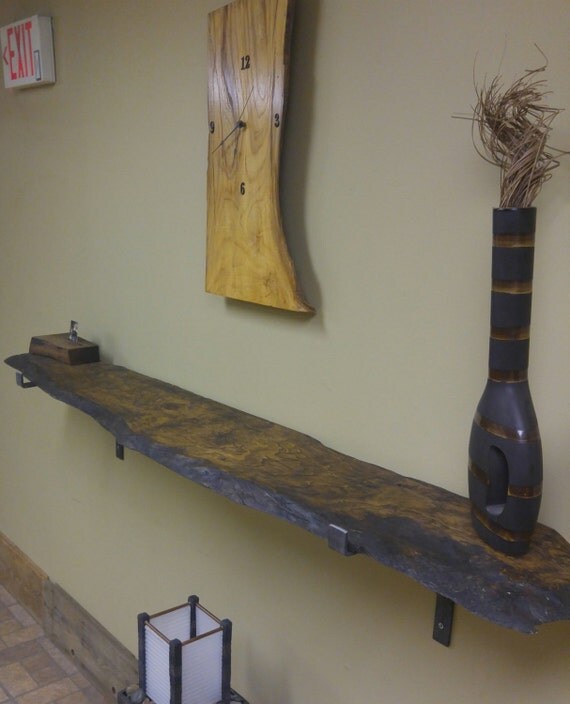 Live Edge Slab Shelves