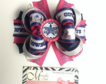 Dallas cowboys hair bow, dallas cowboys bow, dallas cowboys shirt, dallas cowboys outfit, dallas cowboys ribbon. ***Free Shipping***