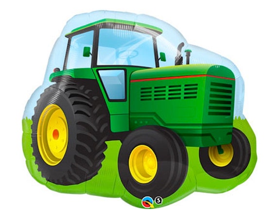 Tractor Foil (Mylar) Balloons - 34 Inch - Barnyard Farm Theme - Hanging Decorations Party Supplies Il_570xn