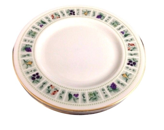 Royal Doulton Salad Plates, TAPESTRY, English Translucent China, China Dinnerware from England, Set of 4 Vintage Plates, Gift For Christmas