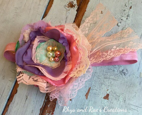 mint and coral headband baby headband lace baby coral mint green lavender fabric flower headband baby mint and coral headband baby headband lace baby coral mint green lavender fabric flower headband baby