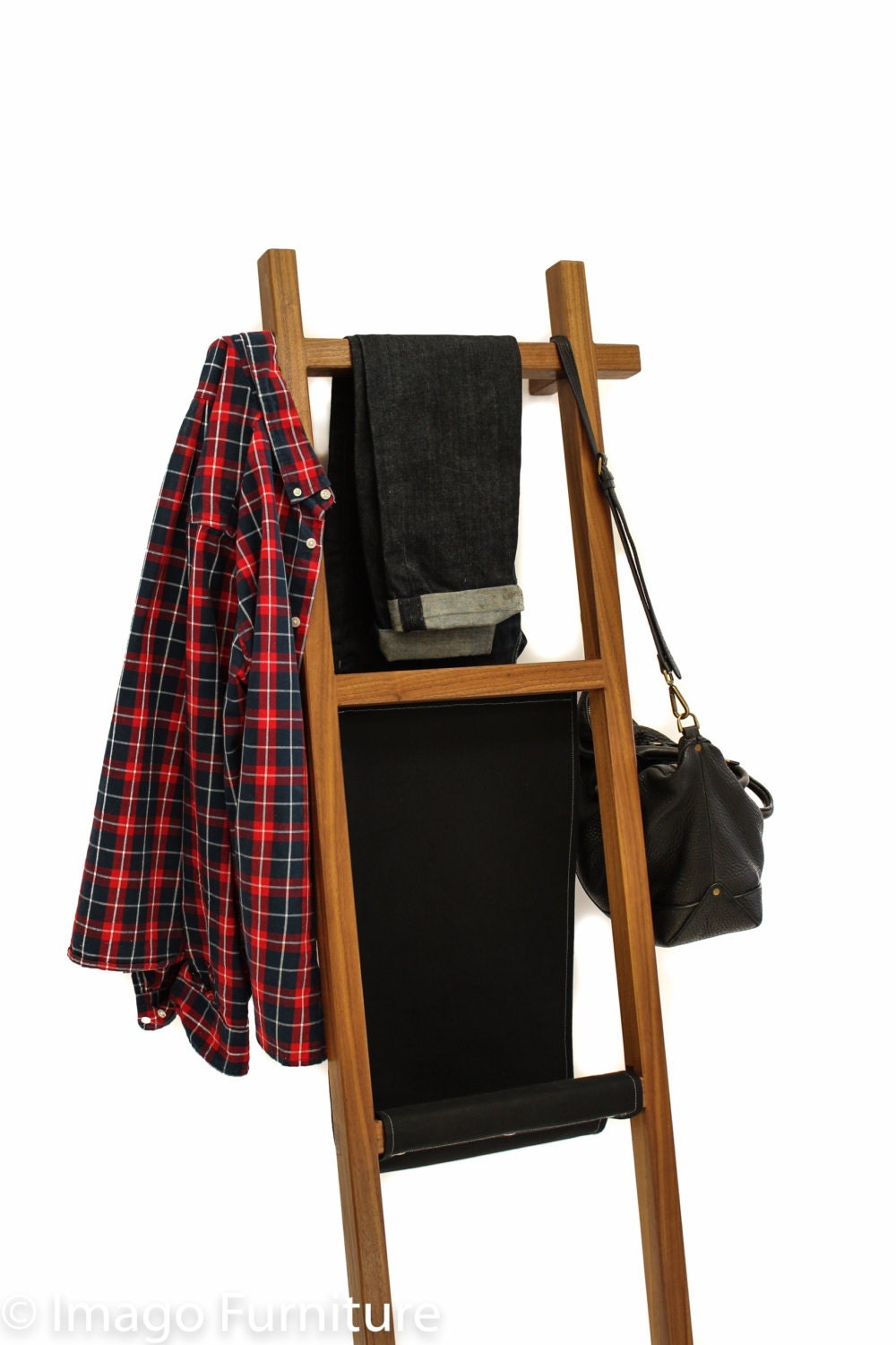 Clothing Ladder Walnut by ImagoFurniture on Etsy