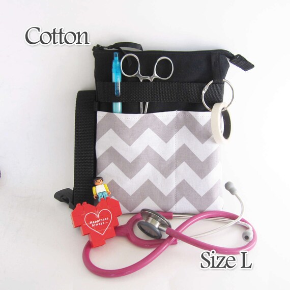 L Zipper Nurse bag Stethoscope holder waist nurse bag