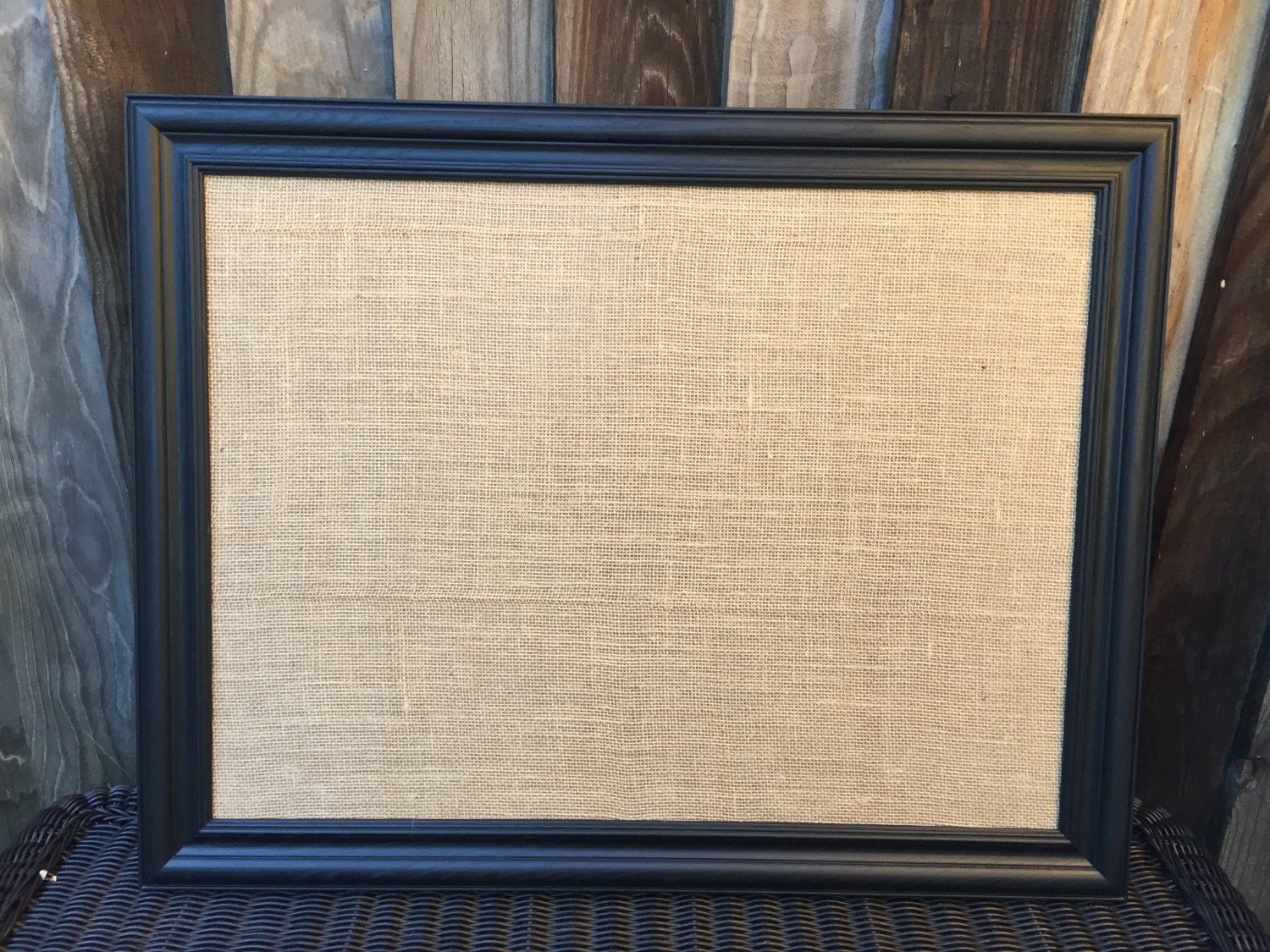 Framed Burlap Board 18x24Memo Board
