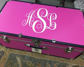 Swirl Interlocking Vine Monogram/ Vinyl Decal/ Yeti Decal/ Yeti Sticker/ Car Decal/ Camp Trunk Stickers / Monogram Decal/ Camp