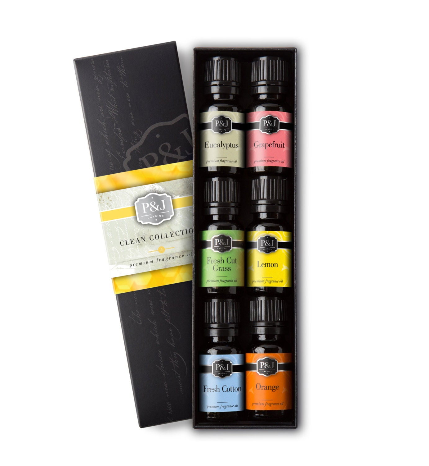 Clean Set of 6 Premium Grade Fragrance Oils Fresh Cotton