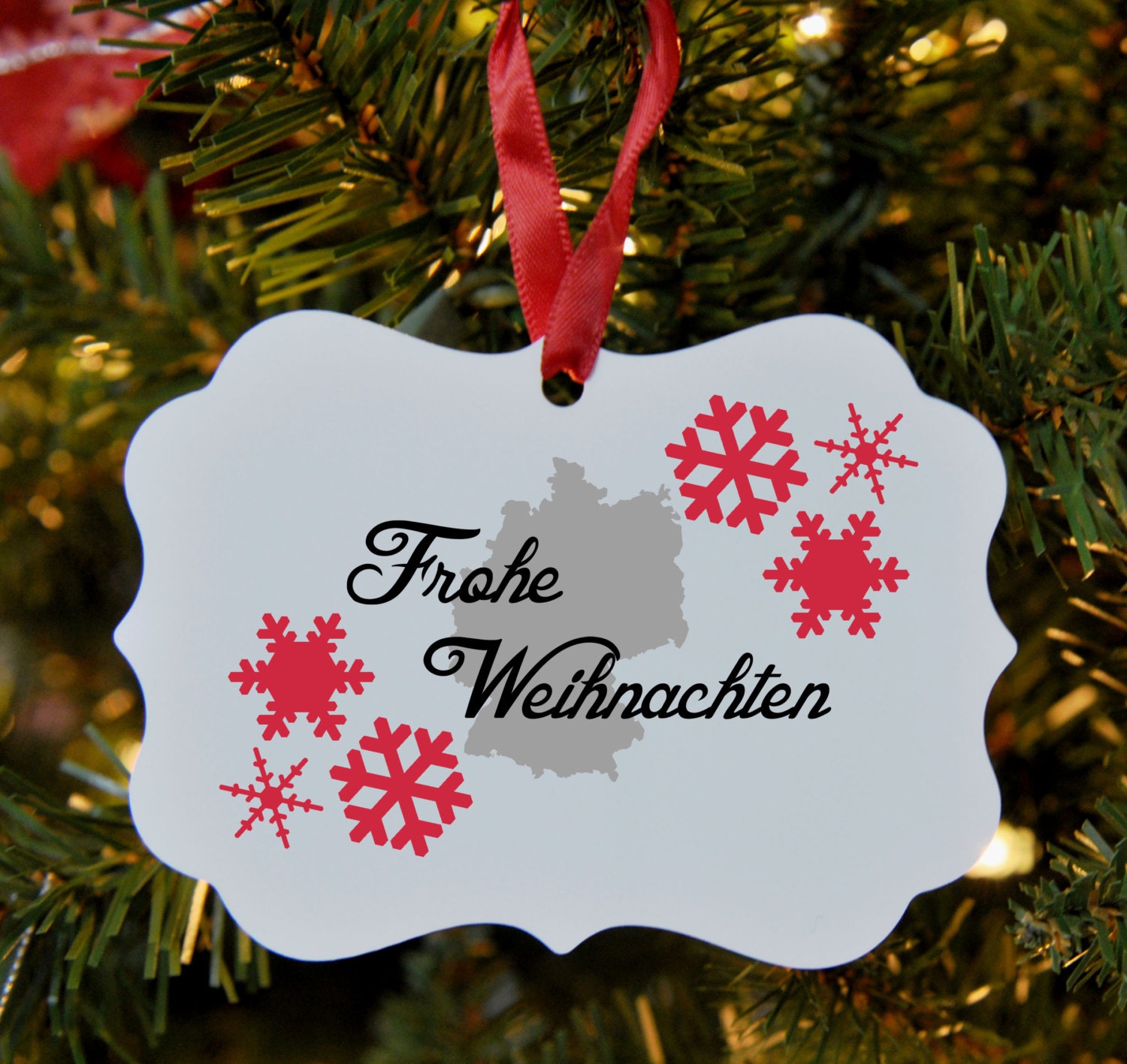 German Merry Christmas Ornament Germany Frohe Weihnachten Germany Christmas Ornaments