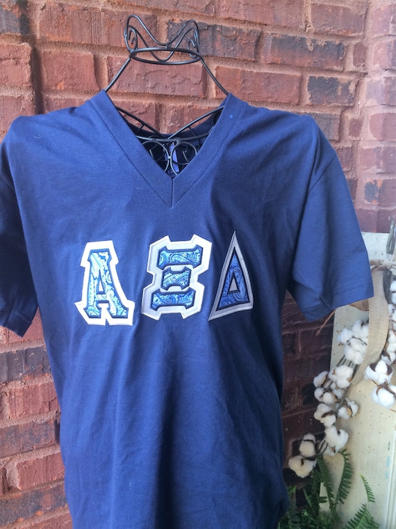 Sorority Letter Shirt American Apparel Alpha Xi Delta Chi