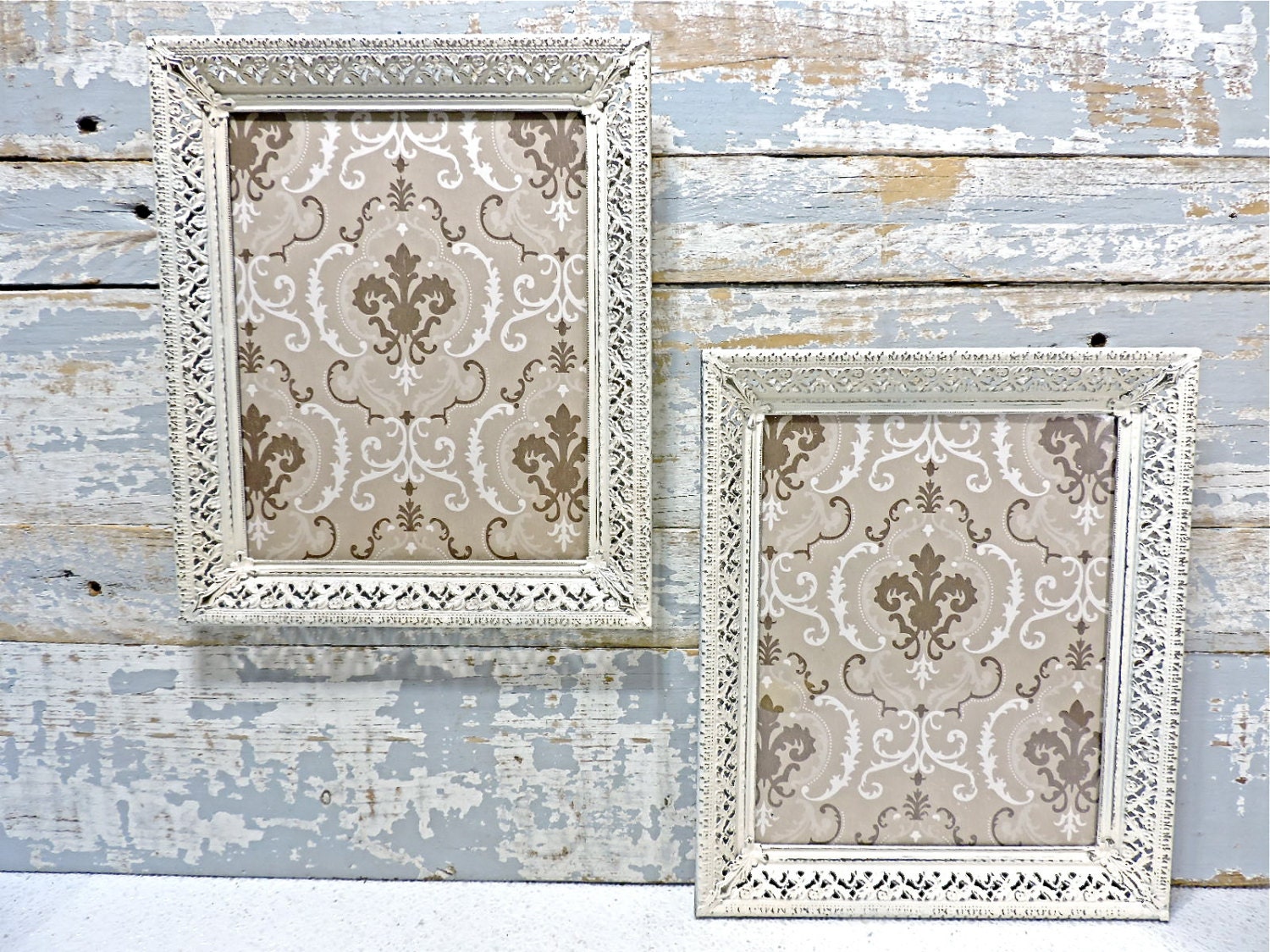 Picture Frame 8x10 Wall Hanging Ornate Scroll Cut Vintage