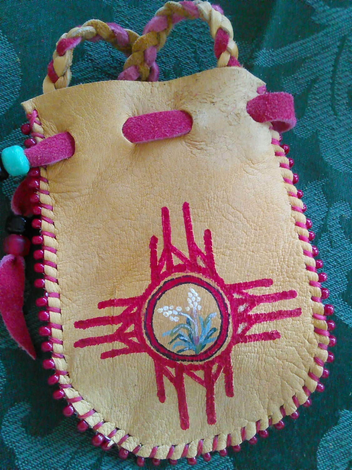 Nuevo Mexico Zia Medicine Bag SOLD