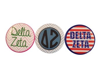 Delta Zeta 2-inch Button Variety Pack (3 Buttons)