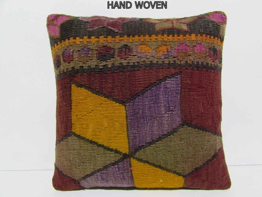 20x20 kilim pillow wholesale rustic throw pillow 20 inch