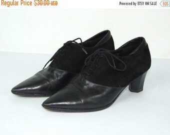 Items similar to Leather black shoes, high heels elegant shoes on Etsy