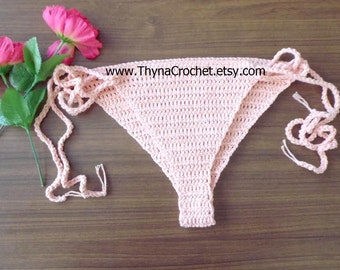 Crochet thong bikini | Etsy