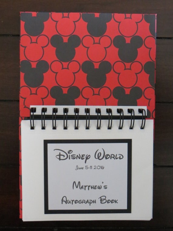 Personalized Disney Autograph & Photo Book Mickey Mouse