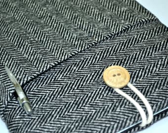 Kindle paperwhite Cover, Kindle paperwhite case, kindle case, Custom Fit for Any 6"-8" Tablet- HERRINGBONE