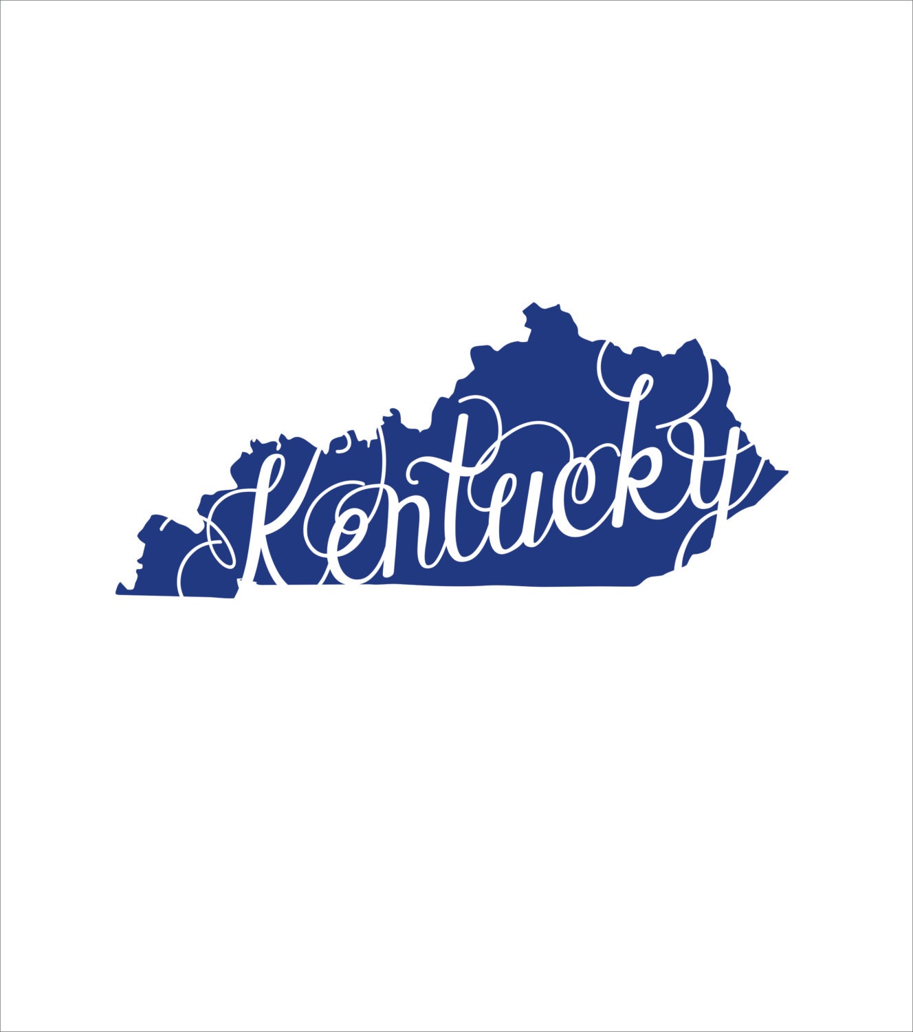 Download KY Kentucky fancy font state silhouette instant digital