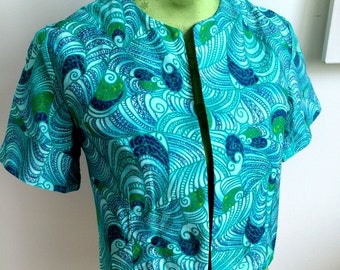 Psychedelic 1950s/60s Bolero Jacket (M Fit)