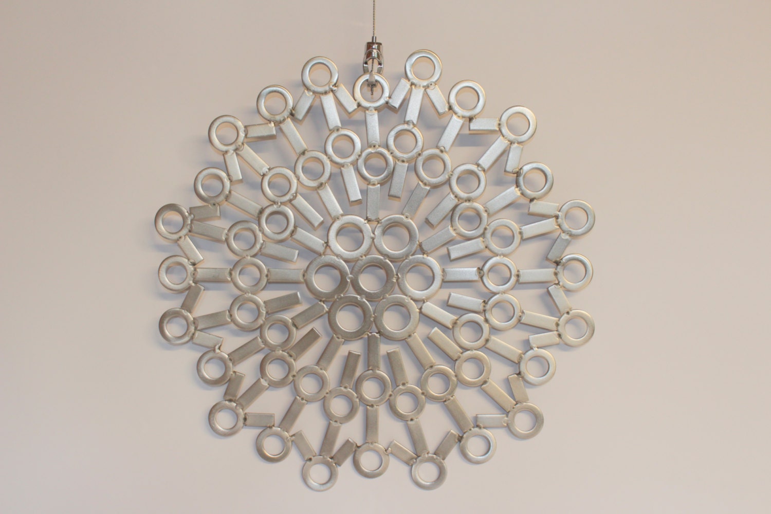 Stainless steel metal wall art sculpture / placemat