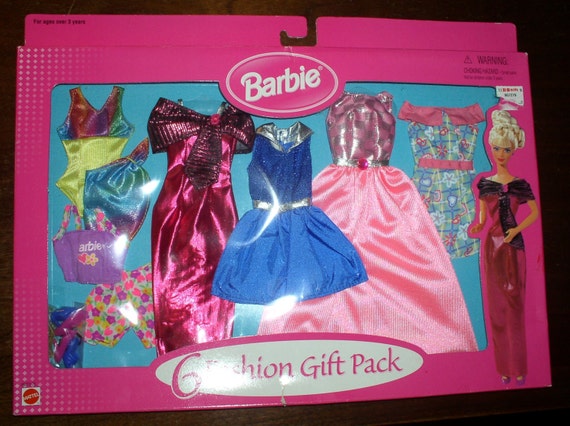 Vintage BARBIE 6 Fashion Gift Pack 6 Complete Outfits