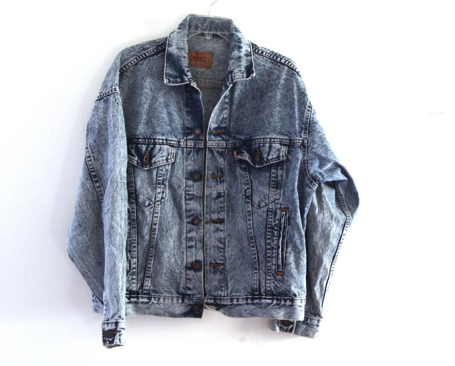 vintage levis acid wash denim jacket