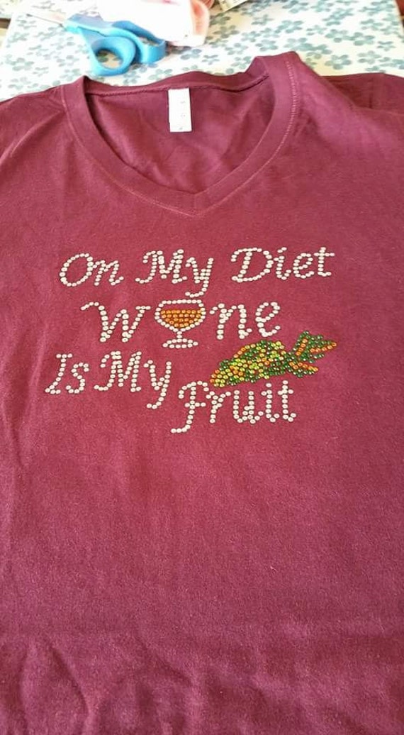 bling wine shirts