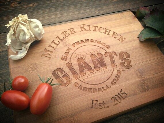 personalized sports team cutting board 