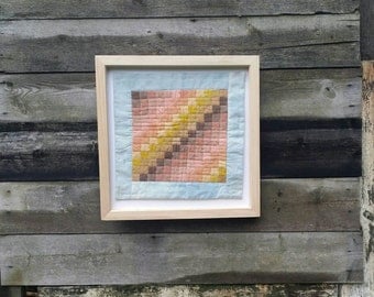 Wall Quilt Textile Art Rustic Decoration Miniature Wall Quilt Textile Art Rustic Decoration Miniature