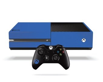 Xbox One Vinyl Wrap: Matte Blue
