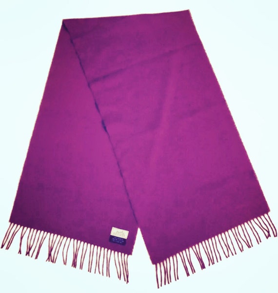 Vintage HERMÈS Cashmere Scarf in Purple