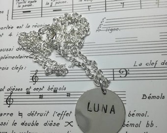 Luna lovegood HP stamped pendant necklace