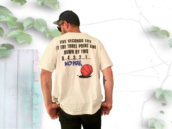 No Fear Gear Basketball 90's Tee Shirt FREE SHIPPING