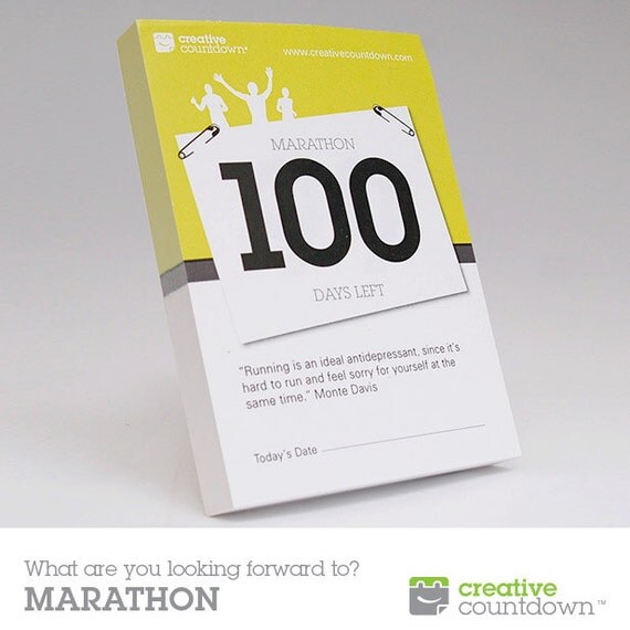 Countdown To Marathon A 100 Day Tear off Countdown Calendar countdown-to-marathon-a-100-day-tear-off-countdown-calendar