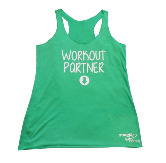 Maternity Tank Top Workout Partner super by StrongGirlClothing