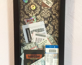 Ticket Stub Shadow Box