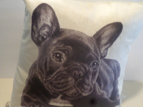 French Bulldog Throw Pillow 18 by 18 inches