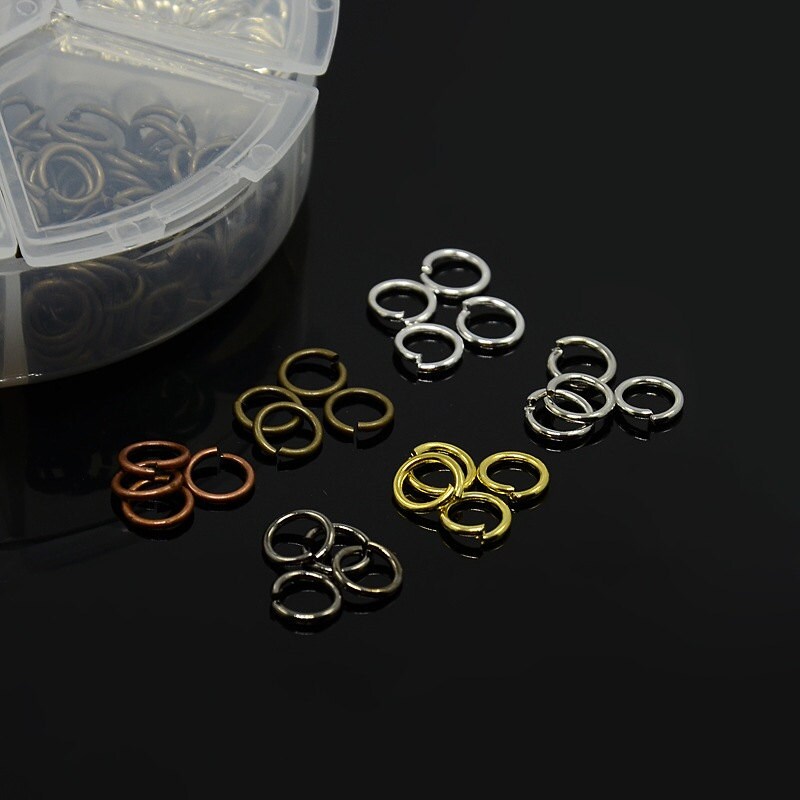 Iron Jump Rings Closed but Unsoldered 6mm Iron Mixed