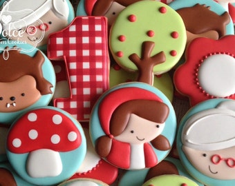 Little Red Riding Hood Birthday Cookies