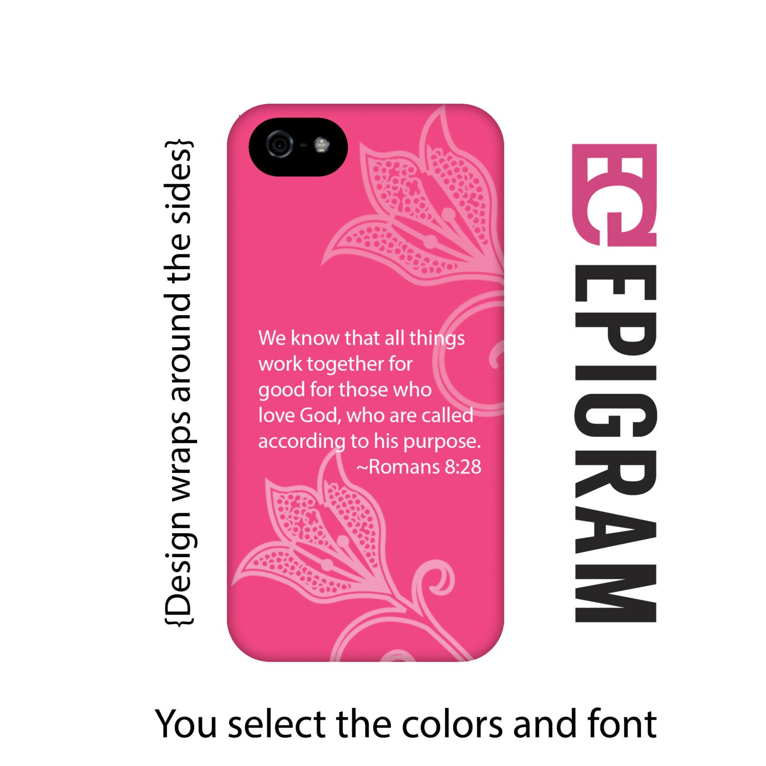 Christian phone case Christian iPhone case Romans by EpigramCases