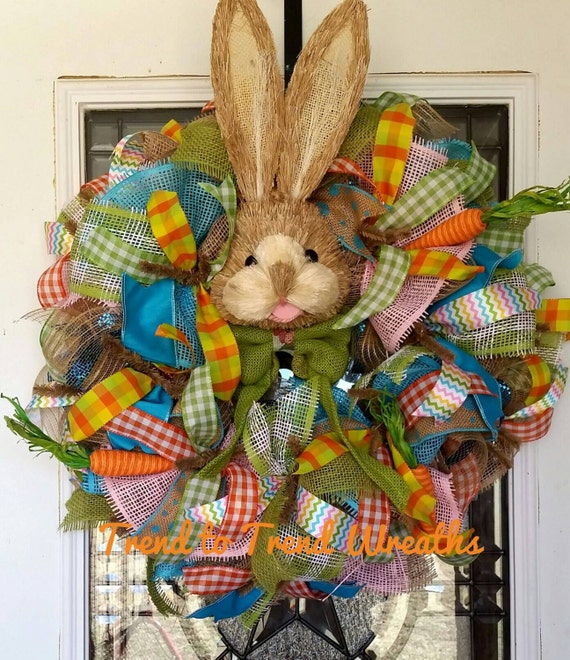 Easter Wreath Easter Bunny Wreath Spring Wreath Spring