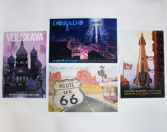 Overwatch Travel Posters - Set of 4