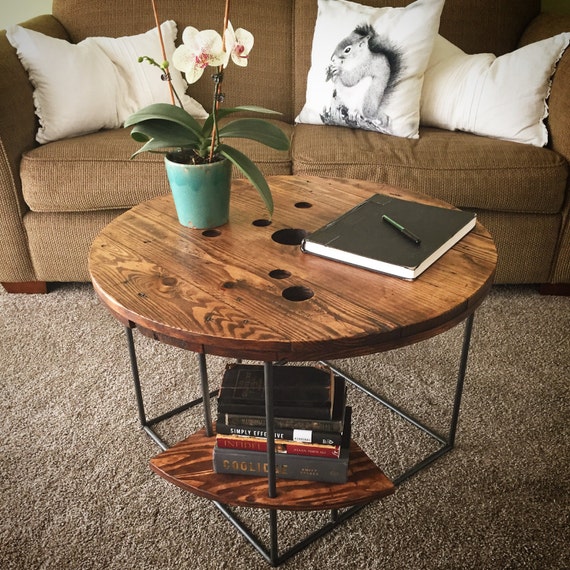 Industrial Cable Spool Coffee Table