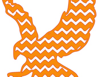 Chevron Eagle SVG File Auburn War Eagle