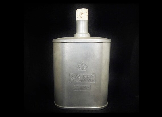 Original Swedish Liquor Flask Bottle made of by VintArtStore
