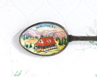 Revelstoke Antique Dips Spoon With windmill Handle - Souvenir from Canada