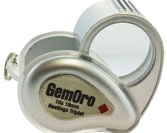 GemOro Lite Loupe 10X 18mm Triplet Lens - Silver (EL2719SL)